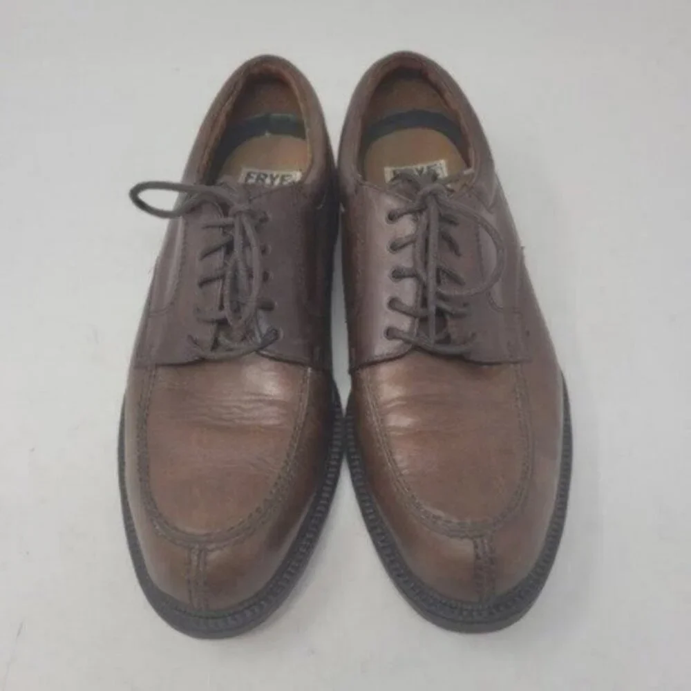 Frye | Mens Taylor Lace up Leather Oxford Shoes Brown